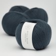Organic merino wool yarn 50g - Navy blue 27