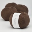 Organic merino wool yarn 50g - Dark brown 29