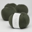 Organic merino wool yarn 50g - Army green 36