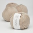Organic merino wool yarn 50g - Sand 46