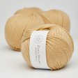 Thick organic merino wool yarn 50g - Yellow 05