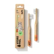 Bamboo toothbrushes for children - with Hippopotamus - Soft - 2 pcs