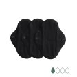 Fabric panty liners - Classic - Black - 3 pcs