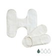 Fabric panty liners without snaps - Natural - 3 pcs