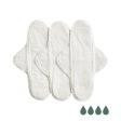 Cloth pads - Night pads - Natural