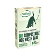 Compostable dog bags on block