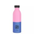 Drinking can in stainless steel - 500 ml - REactive - Pink/Blue
