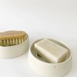 Ceramic soap dish - White