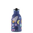 Kids insulated drinking bottle with straw - Space Friends