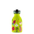 Kids drinking bottle with straw - Veggie Friends