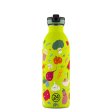 Kids drinking bottle with straw - Veggie Friends