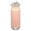 Insulated water bottle with straw - 946 ml - Peach