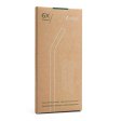 Glass straws made of tempered glass - incl. brush - 6 pcs