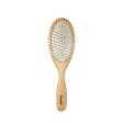 Hairbrush in beech wood - antistatic - oval