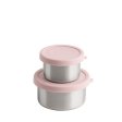 Snack containers - 2 pcs - Soft Rose