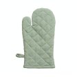 Grill glove in organic cotton - Sage