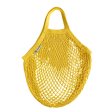 Organic cotton string bag - short handles - Yellow