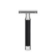 Mhle R89 DE safety razor - Closed Comb - Black