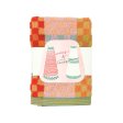Wash cloth set #84 - Checkered Check - 2 pcs