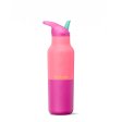 Water Bottle with Flip Sports Lid - Pink Kaleidoscope