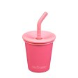 Kids Cup - Children's cup with straw - Rouge Red