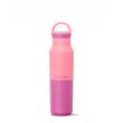 Insulated water bottle with arch loop cap - 355 ml - Pink