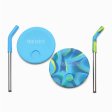 Straw Lid for Kids Cup children's cup - 2 pack - Blue